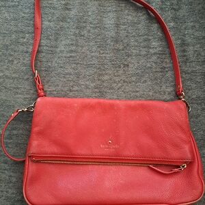 Kate Spade Red Leather Crossbody Bag